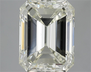Picture of 5.12 Carats, Emerald Diamond with  Cut, K Color, VS1 Clarity and Certified by HRD