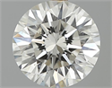 0.76 Carats, Round Diamond with Excellent Cut, J Color, VS2 Clarity and Certified by GIA