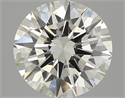 3.91 quilates, Redondo Diamante , Color M, claridad IF y certificado por GIA