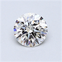 0.74 quilates, Redondo Diamante , Color J, claridad IF y certificado por GIA