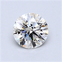 0.84 quilates, Redondo Diamante , Color I, claridad VVS2 y certificado por GIA