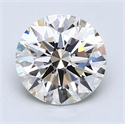1.71 Carats, Round Diamond with Excellent Cut, K Color, VVS2 Clarity and Certified by GIA
