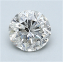 1.52 Carats, Round Diamond with Fair Cut, G Color, I2 Clarity and Certified by GIA