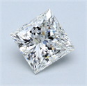 1.53 quilates, Princesa Diamante , Color J, claridad SI2 y certificado por GIA