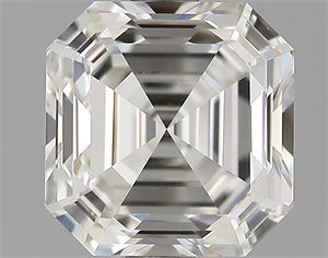 Picture of 3.03 Carats, Asscher Diamond with  Cut, I Color, VVS1 Clarity and Certified by GIA