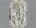 0.58 Carats, Radiant Diamond with  Cut, L Color, SI1 Clarity and Certified by GIA