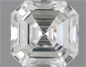 0.52 Carats, Asscher Diamond with  Cut, G Color, SI1 Clarity and Certified by GIA