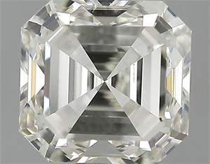 Foto 0.90 quilates, Asscher Diamante , Color K, claridad VVS2 y certificado por GIA de