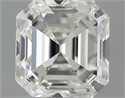 0.91 quilates, Asscher Diamante , Color I, claridad SI1 y certificado por GIA