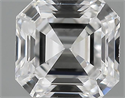 0.66 Carats, Asscher Diamond with  Cut, D Color, VVS1 Clarity and Certified by GIA