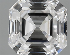 Picture of 0.66 Carats, Asscher Diamond with  Cut, D Color, VVS1 Clarity and Certified by GIA