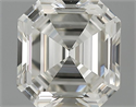 0.93 Carats, Asscher Diamond with  Cut, J Color, VVS1 Clarity and Certified by GIA