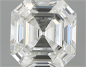 0.90 quilates, Asscher Diamante , Color H, claridad VVS1 y certificado por GIA