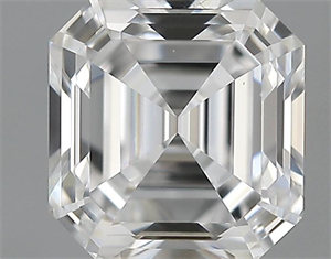 Picture of 0.76 Carats, Asscher Diamond with  Cut, E Color, IF Clarity and Certified by GIA