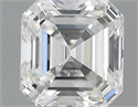 0.81 quilates, Asscher Diamante , Color H, claridad IF y certificado por GIA