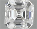 0.91 Carats, Asscher Diamond with  Cut, D Color, SI1 Clarity and Certified by GIA