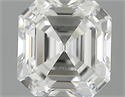 0.91 Carats, Asscher Diamond with  Cut, H Color, VVS1 Clarity and Certified by GIA
