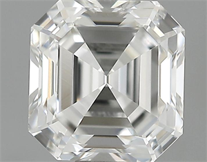 Picture of 0.91 Carats, Asscher Diamond with  Cut, H Color, VVS1 Clarity and Certified by GIA