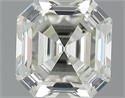 1.02 Carats, Asscher Diamond with  Cut, K Color, SI1 Clarity and Certified by GIA