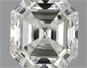 1.01 Carats, Asscher Diamond with  Cut, J Color, VVS2 Clarity and Certified by GIA