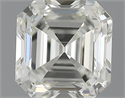 1.01 Carats, Asscher Diamond with  Cut, J Color, VVS2 Clarity and Certified by GIA