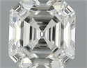 1.24 quilates, Asscher Diamante , Color I, claridad VS2 y certificado por GIA