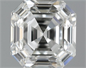 1.03 Carats, Asscher Diamond with  Cut, G Color, SI1 Clarity and Certified by GIA