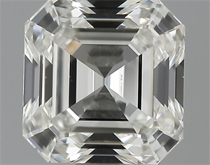 Picture of 1.07 Carats, Asscher Diamond with  Cut, I Color, IF Clarity and Certified by GIA