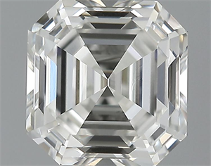 Picture of 1.02 Carats, Asscher Diamond with  Cut, H Color, VVS2 Clarity and Certified by GIA