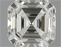 1.05 Carats, Asscher Diamond with  Cut, H Color, VVS2 Clarity and Certified by GIA