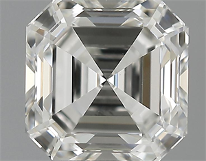 Picture of 1.05 Carats, Asscher Diamond with  Cut, H Color, VVS2 Clarity and Certified by GIA
