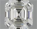 1.04 Carats, Asscher Diamond with  Cut, H Color, VVS1 Clarity and Certified by GIA