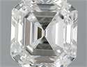 1.02 Carats, Asscher Diamond with  Cut, F Color, VVS2 Clarity and Certified by GIA