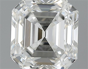 Picture of 1.02 Carats, Asscher Diamond with  Cut, F Color, VVS2 Clarity and Certified by GIA