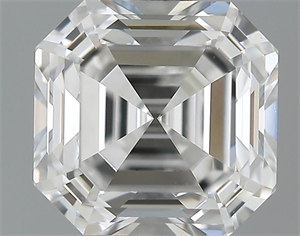 Foto 2.01 quilates, Asscher Diamante , Color E, claridad VVS1 y certificado por GIA de
