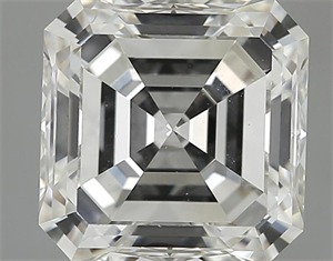 Picture of 3.08 Carats, Asscher Diamond with  Cut, H Color, VVS2 Clarity and Certified by GIA
