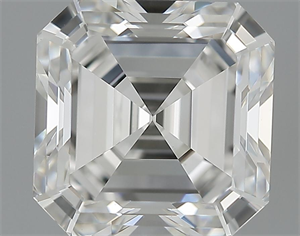 Foto 3.08 quilates, Asscher Diamante , Color G, claridad VVS2 y certificado por GIA de