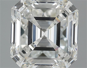 Picture of 4.19 Carats, Asscher Diamond with  Cut, H Color, VS1 Clarity and Certified by GIA