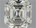 5.03 Carats, Asscher Diamond with  Cut, L Color, SI1 Clarity and Certified by GIA