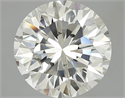 5.02 Carats, Round Diamond with Very Good Cut, J Color, VS1 Clarity and Certified by GIA