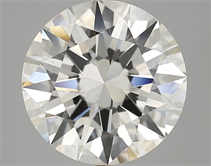 Picture of 4.79 Carats, Round Diamond with Excellent Cut, I Color, VS2 Clarity and Certified by GIA