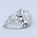 0.96 quilates, De pera Diamante , Color D, claridad SI2 y certificado por EGL-USA