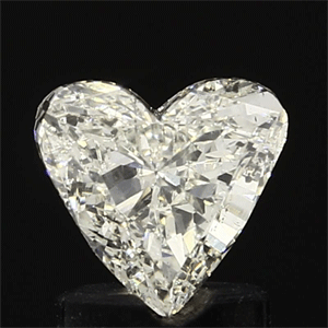 Picture of 0.97 Carats, Heart Diamond with  Cut, H Color, SI2 Clarity and Certified by EGL
