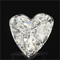 0.96 Carats, Heart Diamond with  Cut, G Color, SI1 Clarity and Certified by EGL