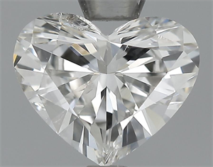 Picture of 1.00 Carats, Heart Diamond with  Cut, E Color, VS2 Clarity and Certified by EGL