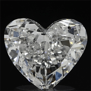 Picture of 1.02 Carats, Heart Diamond with  Cut, D Color, SI2 Clarity and Certified by EGL