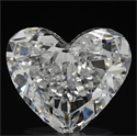 1.02 Carats, Heart Diamond with  Cut, D Color, SI2 Clarity and Certified by EGL