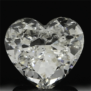Picture of 1.01 Carats, Heart Diamond with  Cut, H Color, SI2 Clarity and Certified by EGL
