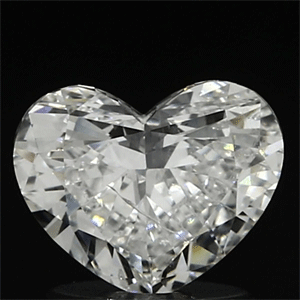 Foto 1.05 quilates, Corazón Diamante , Color F, claridad SI1 y certificado por EGL de