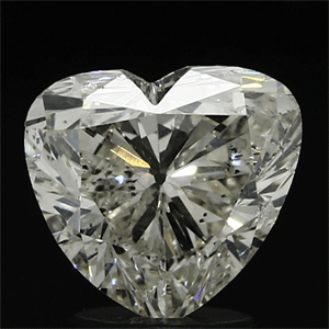 Foto 2.08 quilates, Corazón Diamante , Color F, claridad SI1 y certificado por EGL de